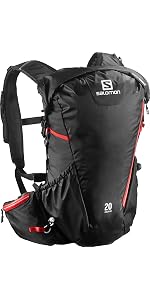 SALOMON Zaino da Escursionismo, Super Leggero, 2 in 1, Impermeabile, 20  Litri, Bretelle Eva, Porta Bastoni, 48 x 18 x 26 cm, Peak 20, Blu Reale,  L37997200 : Sport e tempo libero