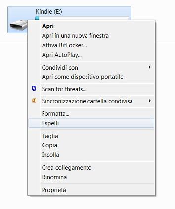 Description: Illustration of Kindle Touch screen when in USB drive mode.
