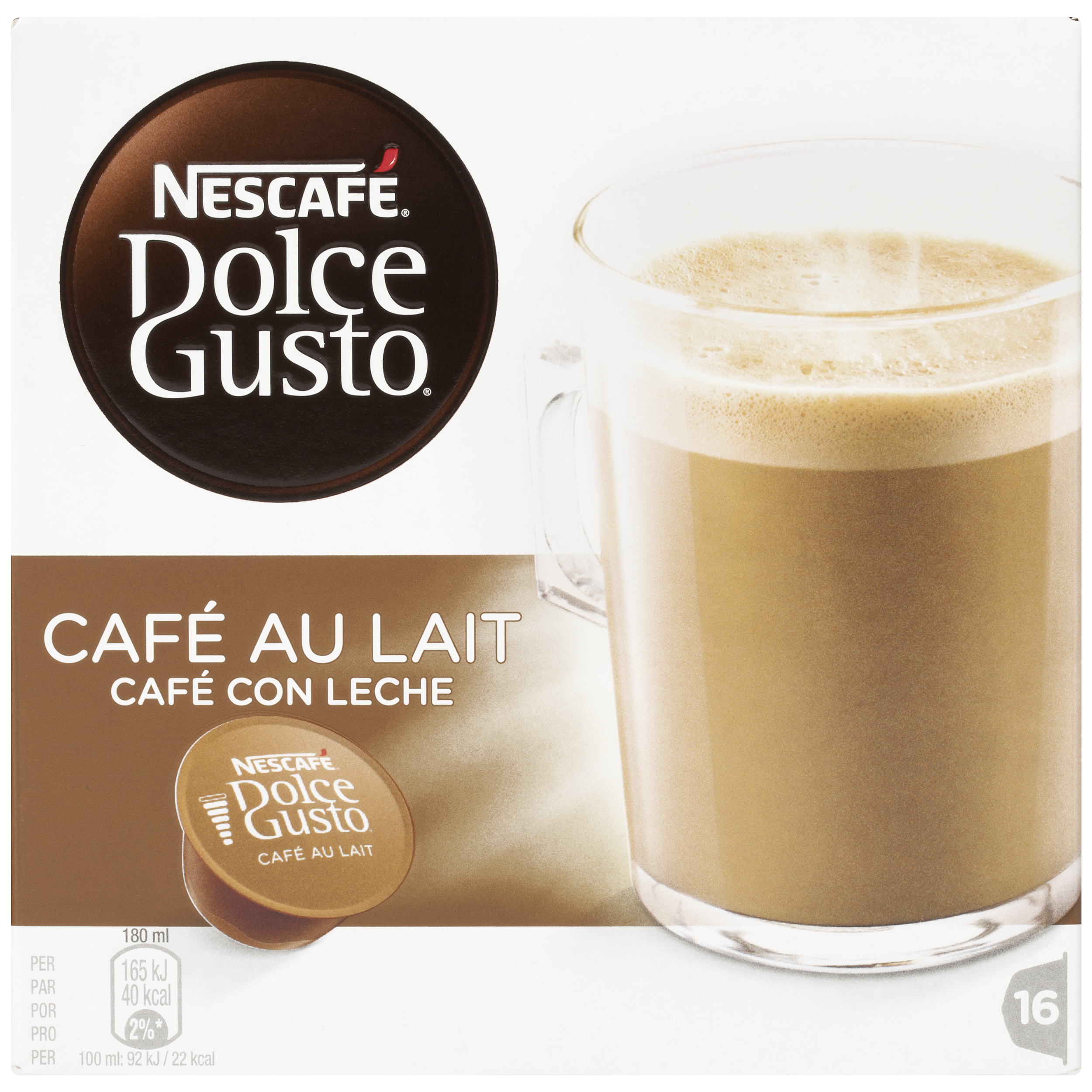 Nescafé Dolce Gusto Café Con Leche Cápsulas de Café
