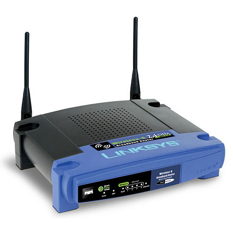 Linksys WRT54GLEU Router WiFi WirelessG (2 Antenas externas, 4