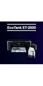Epson EcoTank ET-2500 - Impresora multifunción, inyección de Tinta, Color  Negro : Amazon.es: Informática
