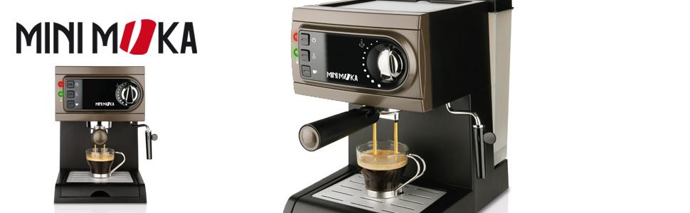 Mini Moka CM-1622 - Cafetera espresso manual, apta para monodosis ...