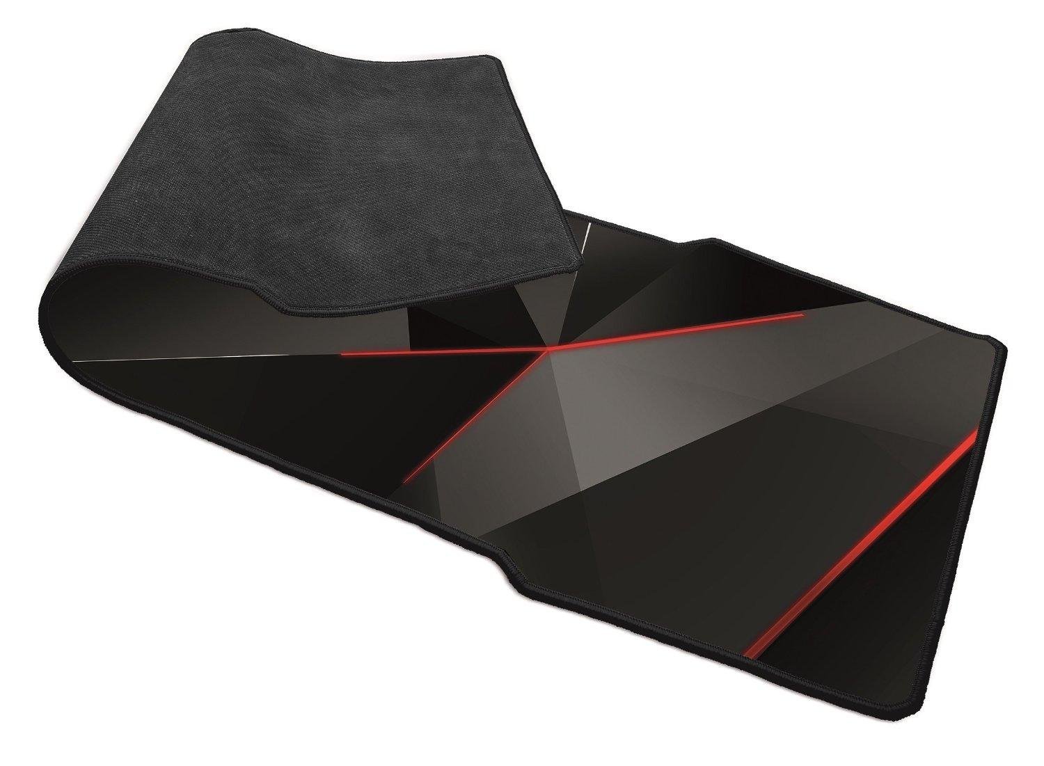 Trust GXT 209 Alfombrilla XXL para ratón y Teclado Gaming, Negro