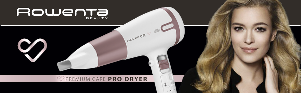 Rowenta Premium Care Pro CV7460 - Secador pelo, alta capacidad, 2400W,  función iónic y Respect para un 25% menos de deshidratación, 2 velocidades  y 3 temperaturas, menor deshidratación del cabello : Amazon.es: Belleza