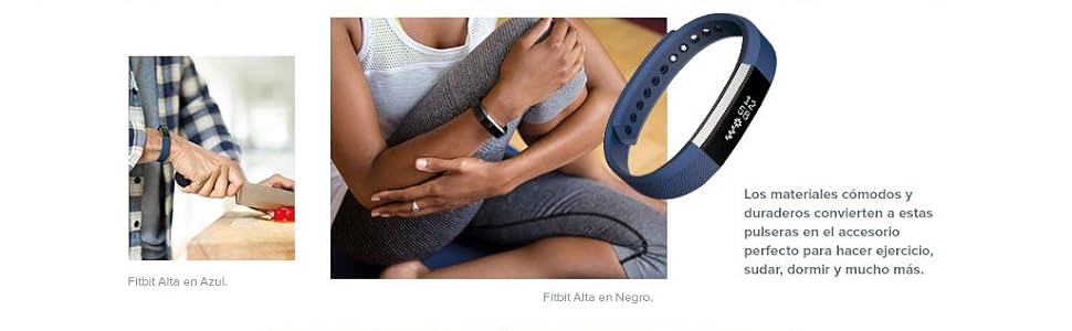 Fitbit Alta - Pulsera clásica, Color Negro, Talla L : Amazon ...