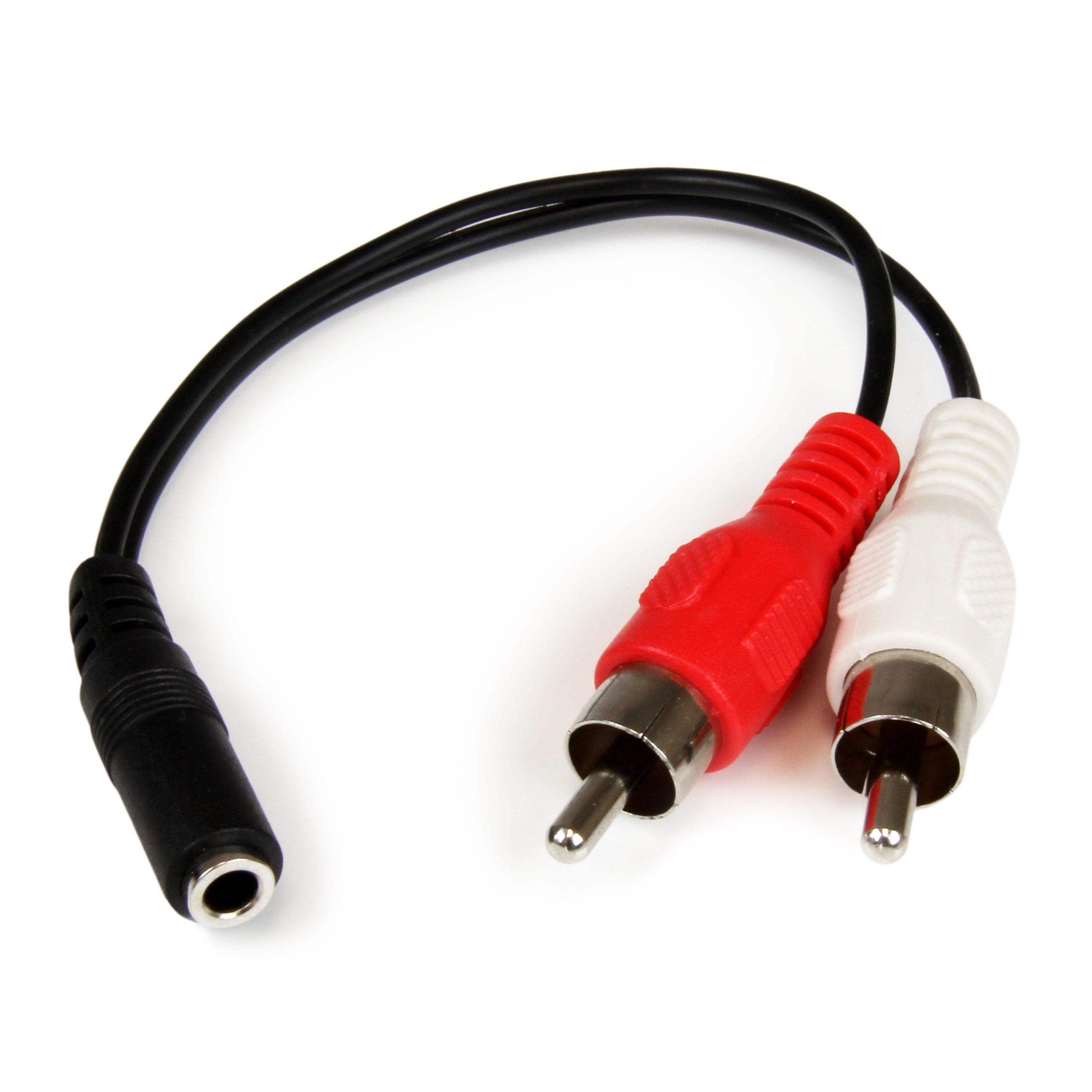 MUFMRCA Adaptador audio estéreo mini Jack de 15.2 cm/6