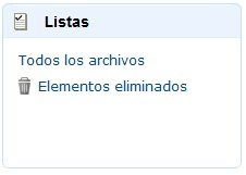 Listas de Cloud Drive