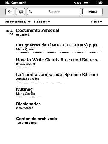 Illustration of the Kindle Home screen with labels describing features.