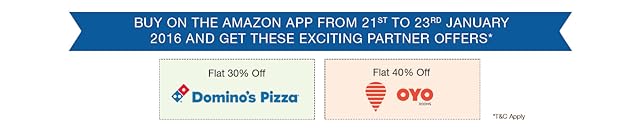 Buy on Amazon APP from 21st to 23rd Jan,2016 and get these exciting partner offers
