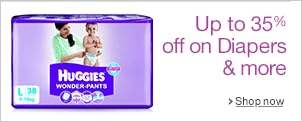 Diapers: Up to 35% off