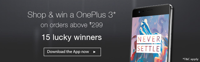 Shop and win a OnePlus 3