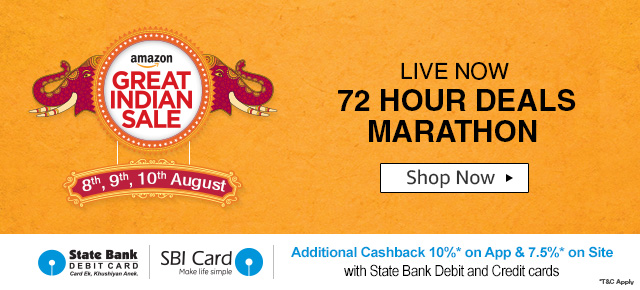 Great Indian Sale Live Now: 8th to 10th August