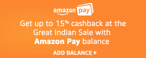 Get upto 15% cashback with Amazon Pay Balance