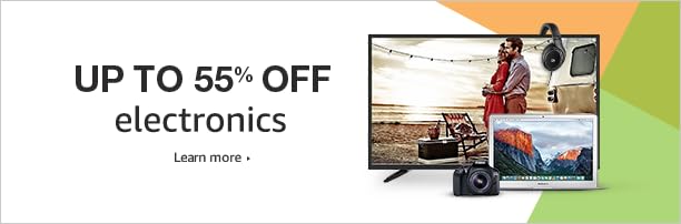 Electronics: Up to 55% off