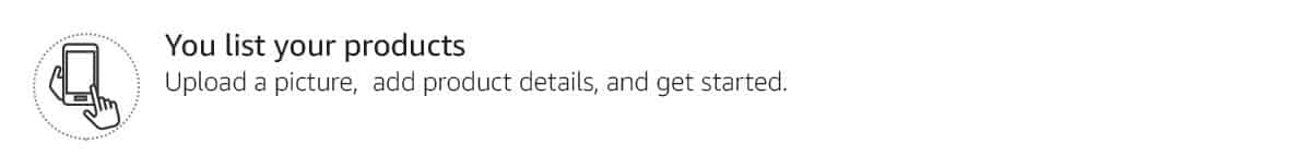 You list your products