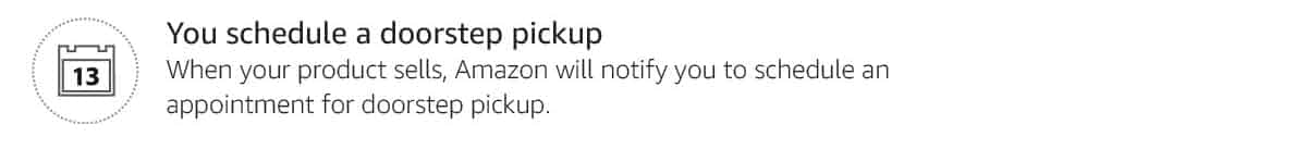 You schedule a doorstep pick-up