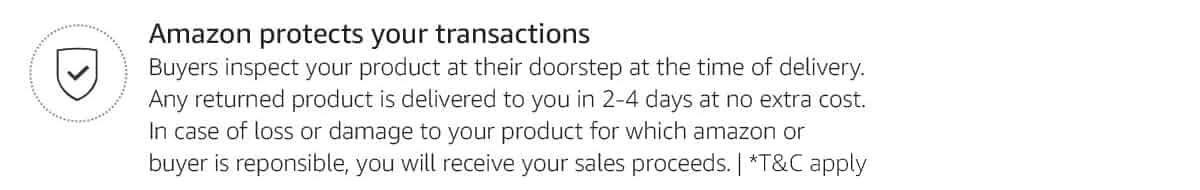 Amazon protects your transactions