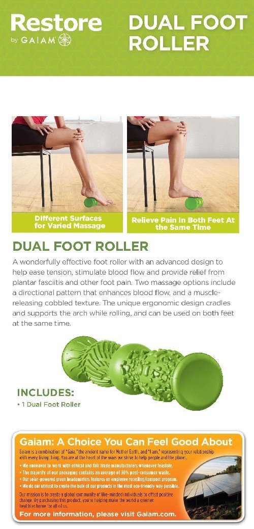 Gaiam Restore Hot/Cold Foot Massage Roller Amazon.in Health