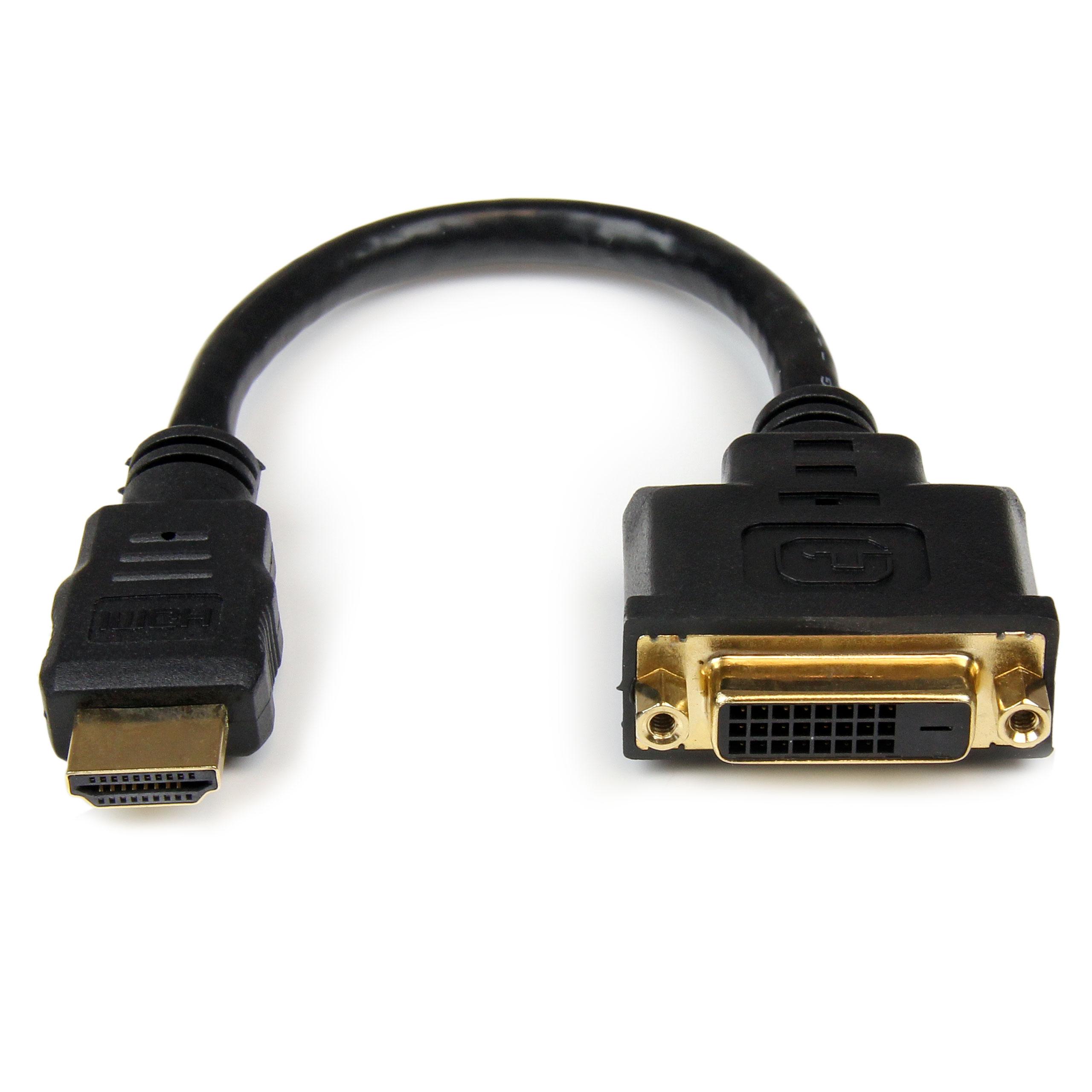 StarTech HDDVIMF8IN Adaptador HDMI a DVI, DVID Hembra, HDMI Macho