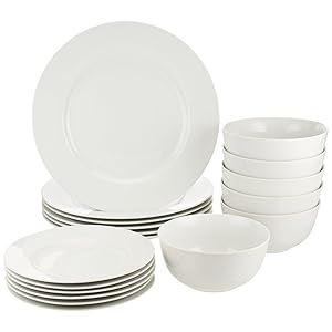 AmazonBasics 18-Piece Dinnerware Set