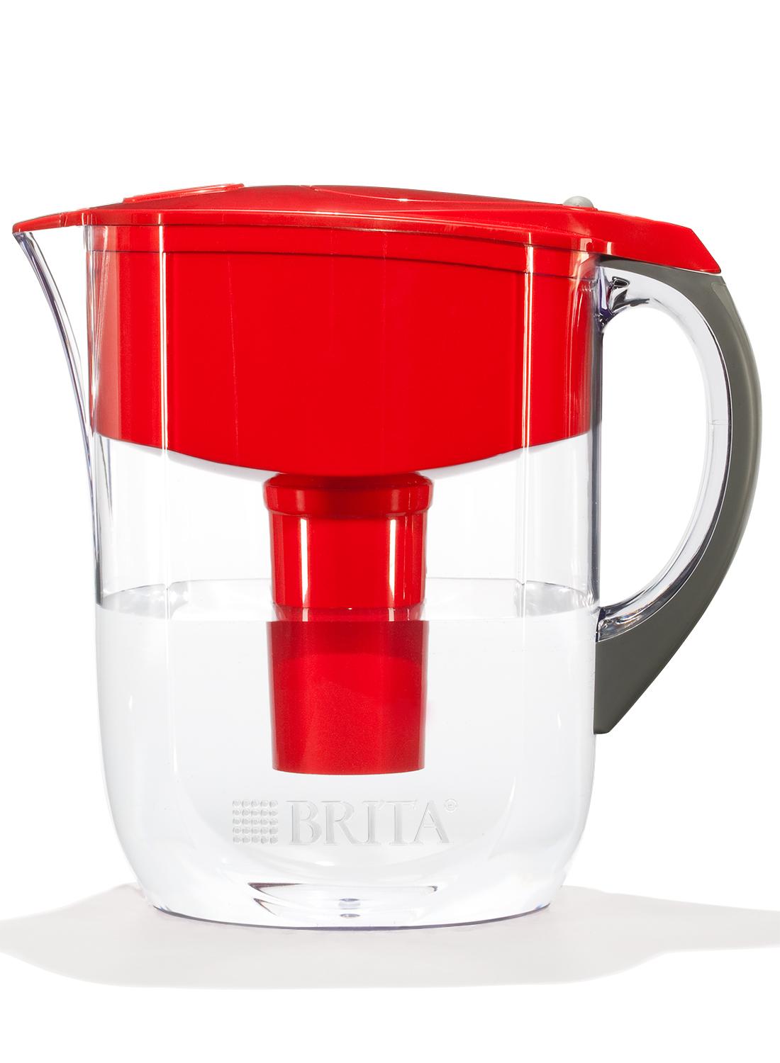 Jarra de filtro de agua Brita grande de 10 tazas con 1 filtro estándar