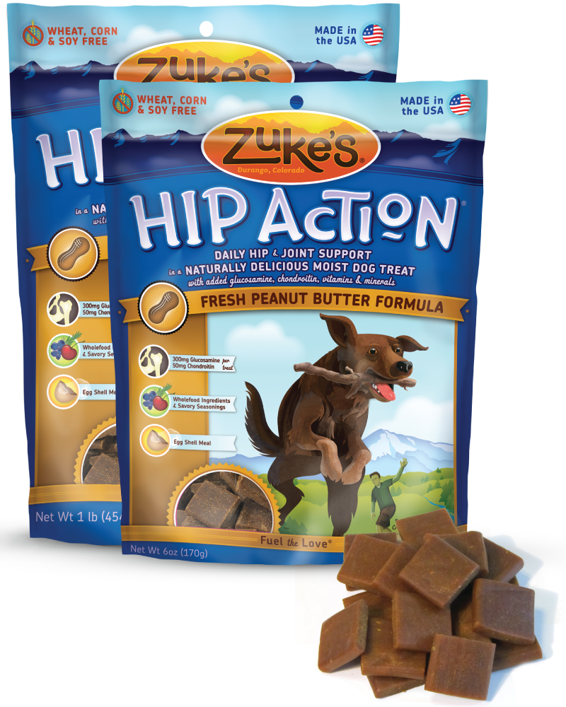 Zuke's Hip Action Dog Treats, Fresh Peanut Butter Formula 16Ounce