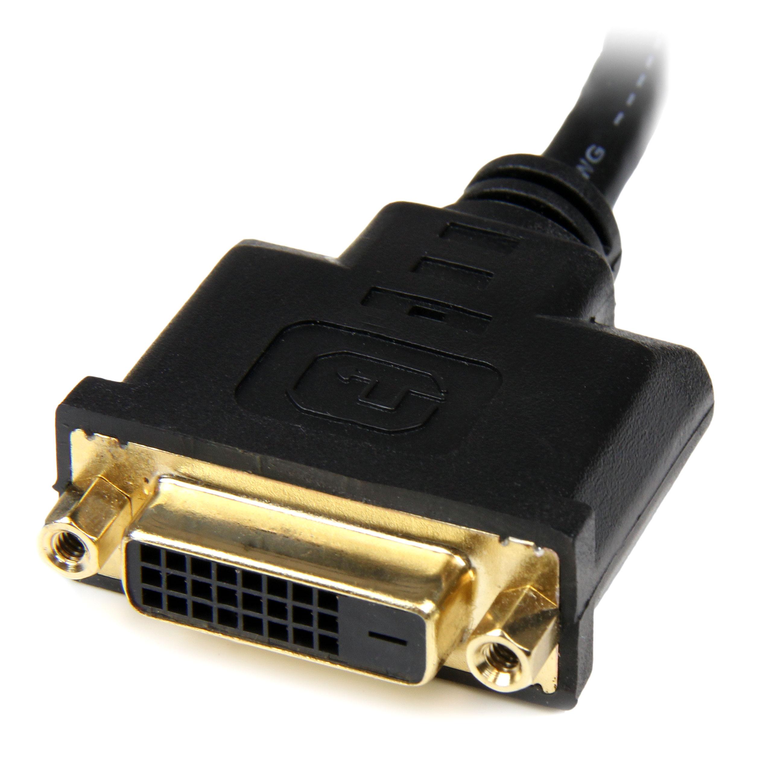 StarTech HDDVIMF8IN Adaptador HDMI a DVI, DVID Hembra, HDMI Macho