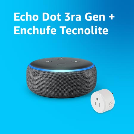 Echo Dot 3ra Gen + Enchufe Tecnolite