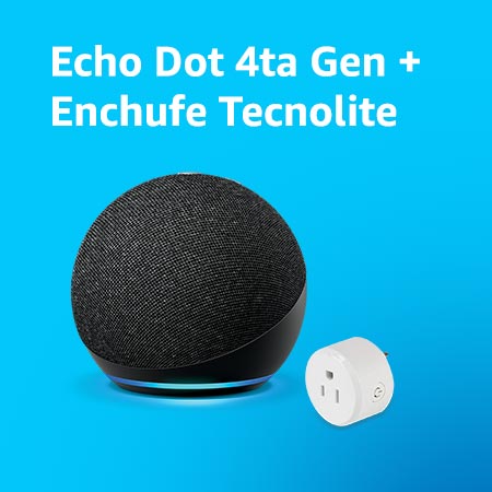 Echo Dot 4ta Gen + Enchufe Tecnolite