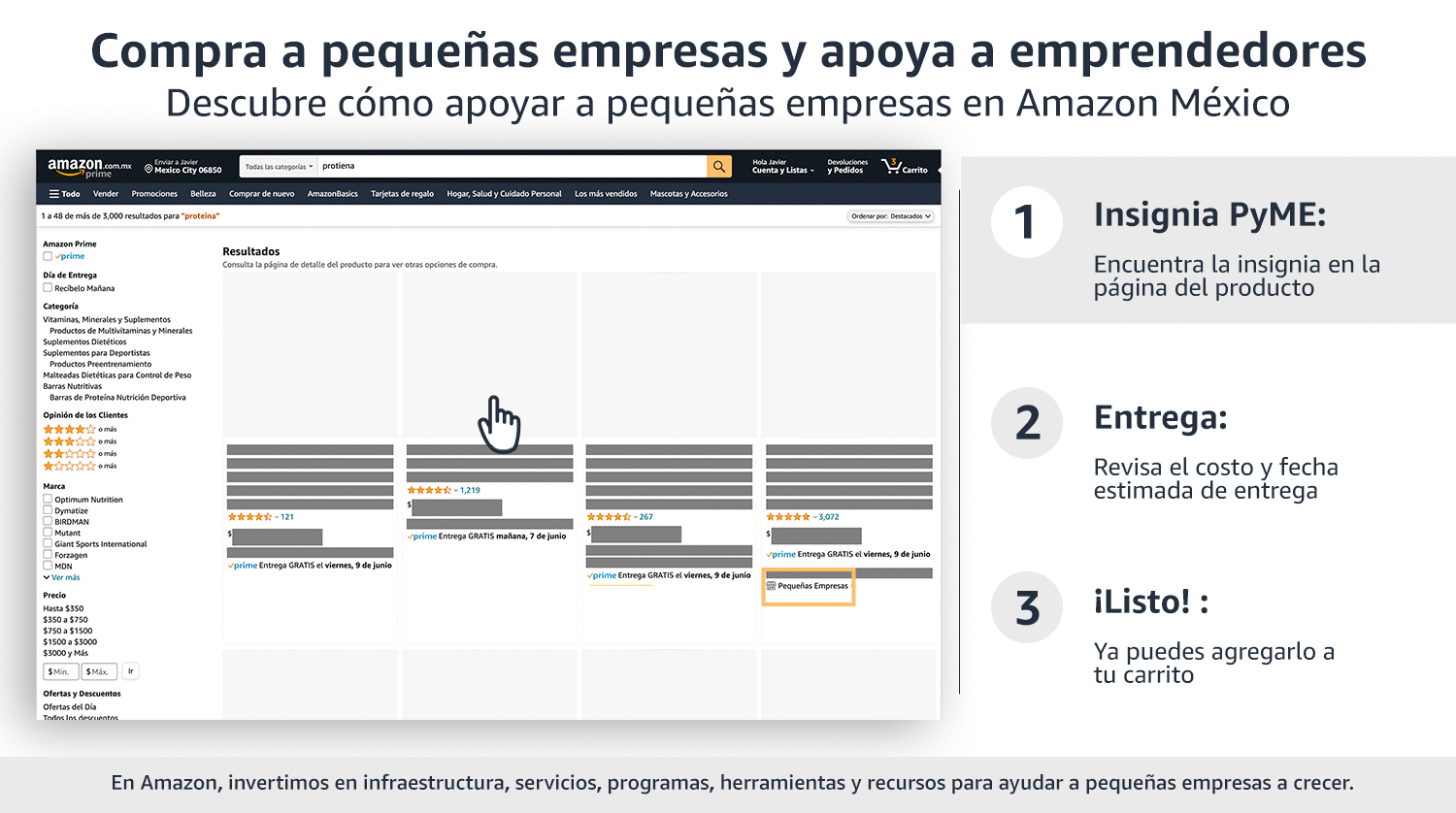 Descubre cómo apoyar a pequeñas empresas en Amzon México