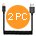 ONE PIX Coiled Lightning Cable for iPhone (2 Pack), MFi Certified Coil Car Charger Cable Compatible with iPhone 5/6/7/8/ 6 Plus/7 Plus/ 8 Plus/X/Xs Max/XS/XR/SE, iPad Air/Pro/Mini, iPod Touch - Black