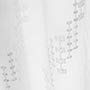 MysticHome White Sheer Curtains 84 Inches Long, Rod Pocket Sheer Drapes for Living Room, Bedroom, 2 Panels, 52"x84", Embroidered Semi Crinkle Voile Window Treatments for Yard, Patio, Villa, Parlor.