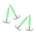 FLAMEER 4pcs Shrimp Prawn Fishing Lures Squid Jigs Hooks Freshwater Saltwater Bait