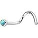 Body Candy Stainless Steel Green Iridescent Nose Screw 18 Gauge
