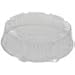 CaterLine Plastic Round Catering Tray Dome Lid, 12-Inch Diameter x 2.75-Inch Height, Clear (25-Count)