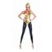Party King 80s Pop Diva Women's Costume Set, Gold, Medium