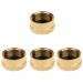 EDUPET MonkeyJack 4 Pieces Solid Brass Cap 1 LB Propane Bottle Small Gas Tank Cylinder Protect Cap