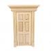 12th Doll House Miniature DIY Front Exterior Wooden Door 6-Panel