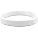 Body Candy Customizable White Silicone Style 2 Stretch Personalized Message Bracelet