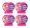 Set of 4 My Little Pony Suprise Fashems Squishy Pops - Heart shaped Capsules - Special Edition (Series 2)