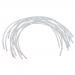 6 Pair of Stainless Steel Handmade Bra Underwire Replacement - White, C Cup