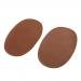 Jili Online 2 pieces Pu Leather Patch Sew On Patches Repir Elbow Knee For Clothes Clothing Accessories - Coffee
