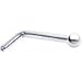 Body Candy 14k White Gold 1.5mm Ball L-Shaped Nose Stud Ring 18 Gauge 1/4 inch at Bend