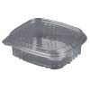 Secure Seal AD24F 24-Ounce Capacity 7.25-Inch Length by 6.38-Inch Width by 2.56-Inch Height Clear Color 1 Compartment Plastic High Dome Lid Hinged Deli Container (Case of 200)