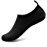 Bofshow Summer Water Barefoot Shoes Quick-Dry Yoga Socks for Men Women Kids Black/Solid 42/43