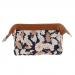 SunniMix Waterproof Travel Organizer Cosmetic Makeup Tools Bag Toiletry Pouch Case - Brown
