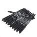 10Pack Tattoo Marking Pens, Double Ended Fine and Thick Tip Skin Marker Pen Scribe Piercing Positioning for Tattooing Supply Tool Body Art Black