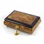 Classic Style 18 Note Light Burl - Over 400 Song Choices - Elm With Rosewood Border Musical Jewelry Box Old Spinning Wheel SWISS (+$35)