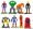 Marvel Super Hero Mini Figure Set - Set of 8