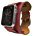 MoKo Band for Apple Watch Series 3 Bands, Genuine Leather Smart Watch Band Cuff Strap Replacement for 42mm Apple Watch 2017 Series 3 / 2 / 1, RED (Not Fit 38mm Versions)